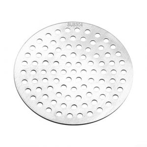 Couvercle d'filtre de vidange douche, attrape-cheveux en acier inoxydable pour drain et siphon de salle de bain, filtre rond pour &eacute;vier de douche, siphon pour cuisine (8 cm) (HotglobalMall, neuf)