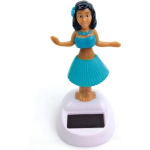 Figurine de fille, poupée de tableau de bord, fille dansante à énergie solaire, décoration de tableau de bord de voiture, jouet balançoire, décoration de voiture, poupée hawaïenne, danse solaire, (Xoulovepe, neuf)