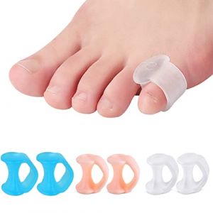 Séparateur orteils,6 Pcs Séparateurs d'orteils Orthese pour Chevauchement Orteil,Marteau orteil Correcteur de Coussinets en gel et lisseur pour Soulager la Pression du Pied,pour Course,Randonnée,Yoga (UAB WSVLKE LT, neuf)