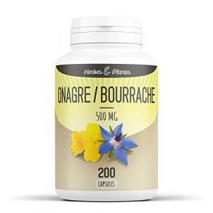 Herbes Et Plantes Onagre/Bourrache 200 Capsules 500 mg - L'emballage peut varier (123PLANTES, neuf)