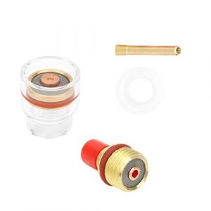 Marhynchus Kit de Buse en Verre de la Torche de Soudage WP - 9/20, ajusté Individuellement pour Différentes Tailles de Broches en Tungstène, Stables et Résistantes à la Combustion, Conception (2.4MM) (Jauidaxi, neuf)