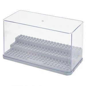 OLYCRAFT Vitrine Acrylique 3 Couches Vitrine pour Mini Figurines Vitrine pour Minifigures 18x9x10.5cm Vitrine Anti-poussi&egrave;re pour maquettes Vitrine pour Figurines en Terre Cuite - Gris (OLYCRAFT EU, neuf)