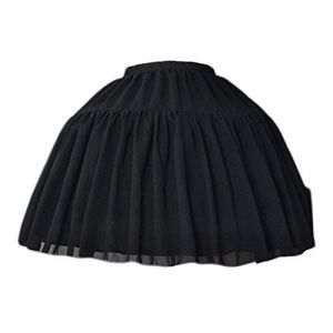 Only y Jupon Vintage Petticoat Mariee Mariage - Jupon Crinoline sous Robe Femme Fille Court Style - 2 Cerceau 2 Couches (Noir) (Happifily Mall, neuf)