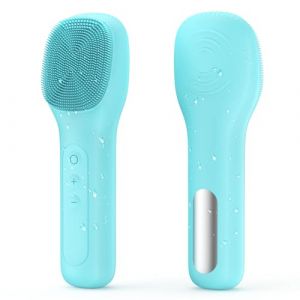 Brosse Nettoyante Visage Électrique IPX7 Étanche Silicone Rotative pour Nettoyer Le Visage en Profondeur pour L'Acné, les Points Noirs, la Peau Morte (Blue) (NOTATO, neuf)
