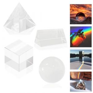 Prisme K9 Triangulaire en Verre Optique - Arc-en-Ciel, Photographie, Cristal - Prismes Optiques (Jiahuade, neuf)