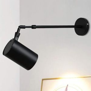Spots Muraux D'intérieur Réglables Vintage - Applique Murale Rétro À Bras Long, Éclairage D'intérieur Industriel Télescopique Et Réglable, Avec Bras Évolutif, Pour Lecture, Chambre, Escaliers(A Warm W (MEISHI MEIKE, neuf)
