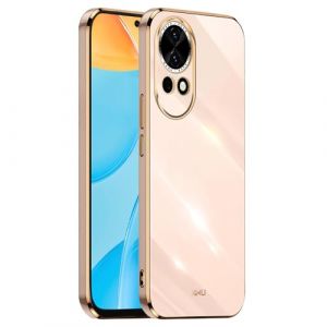 HONLEN Coque pour Huawei Nova 13 (6.7" inches), &Eacute;tui en TPU Souple en Silicone, Design de Cadre de Galvanoplastie - Rose (HONLEN, neuf)