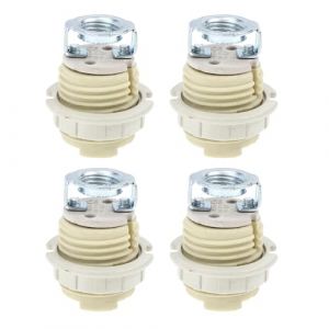 iplusmile Douille C&eacute;ramique G9 Filet&eacute;e Pour Lampe Halog&egrave;ne Support R&eacute;sistant Haute Temp&eacute;rature Kit 4 Pi&egrave;ces Pour R&eacute;paration Et &Eacute;clairage Domestique (Dawkinshall, neuf)