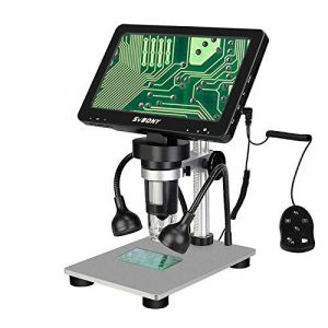 Svbony SV604 Microscope Numérique, 1X-1200X 7Pouce LCD Microscope, 12MP 1080FHD Télécommande Filaire, Microscope Électronique pour Collection Monnaie PCB Soudure (RetevisDirect, neuf)