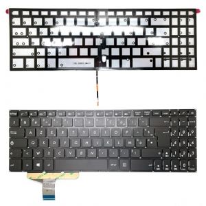 Clavier FRANÇAIS AZERTY Compatible ASUS VIVOBOOK Pro 15 N580G / N580GD / N580V / N580VD / N580VN + rétro (NOTE-X, neuf)