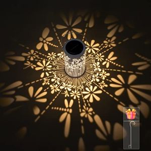 Freekite Lanterne Solaire Extérieur, Lampe Solaire Exterieur étanche IP65 en Métal avec Crochet de Berger, Lumière Solaire pour Jardin Extérieur Table Patio Balcon Camping Cour Décoration (XINCHU, neuf)