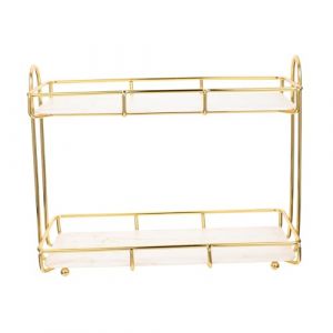 LABRIMP Étagère De Rangement Cosmétique De Salle De Bain à Niveaux Organisateur De Comptoir Pratique Et Démontable Support Pour Produits De Toilette Étagère Décorative Et Facile à (Star Aier, neuf)