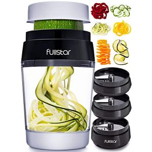 Spiraliseur de Légumes - Spaghettis de Légumes Spiralizer Manuel Multifonction - Coupe Légumes Spirale Trancheuse a Legume pour Tagliatelles de Courgette Carotte Concombre (6-en-1) (Yellapro Limited, neuf)