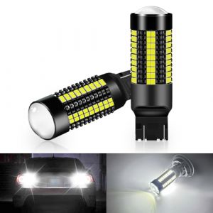 Teguangmei 7443 T20 Ampoules LED de Voiture 5W Ultra Lumineux Blanc 6000K 3020 126SMD LED 7443NA W21W Frein de Recul Arr&ecirc;t Arri&egrave;re Feux de Brouillard Arri&egrave;re Position Feu Arri&egrave;re 12-24V (2 PCS) (TeguangmeiEUR, neuf)