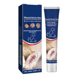 Mnozreo Gel Apaisant pour Les Plaies pour Chats et Chiens,Gel Soin des Plaies pour Animaux,Gel de Soin des Plaies pour Chiens et Chats,Pansement Liquide pour Plaies Chien,20ML,1PC (Amito joy, neuf)