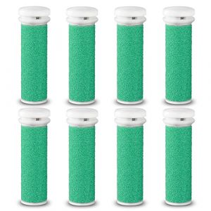 Les rouleaux de remplacement E-Cron, compatible pour Emjoi Micro-Pedi Éliminateur de callosités, dur Rugueux 8 pièces. (RAMA Commerce, neuf)