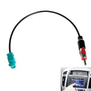 Huybaa Adaptateur Antenne Autoradio, Câble autoradio FAKRA Mâle vers DIN Mâle 30cm, Connecteur Universel pour Radio Voiture, Lecteur Multimédia CD, Stéréo Audio HD (Elysian Ventures Korlatolt Felelossegu Tarsasag, neuf)