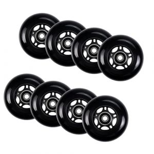 JCXYL EV Roues de Roller en Ligne 64 mm, 70 mm, 72 mm, 76 mm, 80 mm, Roues de Rechange pour Roller Hockey avec roulements ABEC 9, Lot de 8, pour int&eacute;rieur et ext&eacute;rieur,70mm (XYLSM, neuf)