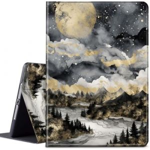 Étui pour Kindle 11{^>e<^} génération 6" (version 2024 et 2022), réglable en cuir PU avec fonction veille/réveil automatique pour liseuse Kindle Basic 2024, lune et forêt (Xiamen Qingxiansi Trading Co., Ltd, neuf)