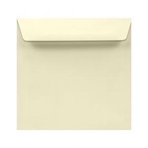 Netuno 100 enveloppes carrées ivoires 156x156 mm 100g Lessebo Smooth Ivory enveloppes élégantes enveloppes décoratives enveloppes crèmes pour mariage anniversaires Baptême invitations cartes de voeux (netuno, neuf)