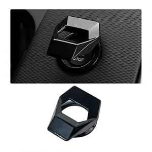 Adunsiaoto Couvercle De Protection DÉmarrage De Voiture, Voiture de Démarrage du Moteur D'arrêt Bouton Coque, Engine de Démarrage Bouton-poussoir, Couvercle de Bouton D'arrêt du Moteur(Noir) (dunsiaoto, neuf)
