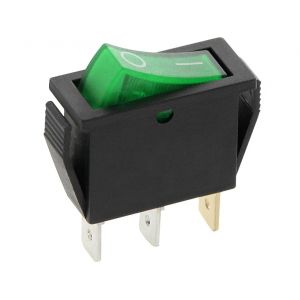 CABLEPELADO Interrupteur à bascule 3 voies, interrupteur à bascule 3 broches, interrupteur ON-OFF SPST,interrupteur marche et arrêt, interrupteur double pôle, 16 A 250 VAC | 20 A 125 VAC, lumièreverte (CABLEPELADO, neuf)