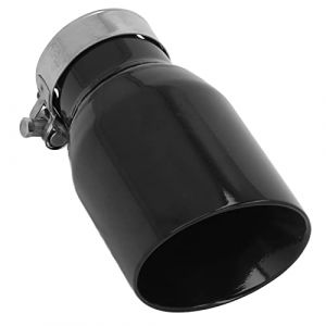 Embout D'&eacute;chappement Aramox, Embout D'&eacute;chappement inclin&eacute; de 160 Mm, Entr&eacute;e de Tuyau D'&eacute;chappement de Voiture, Sortie de 60 Mm, Acier Inoxydable Noir de 89 Mm pour Syst&egrave;me (Seinad, neuf)