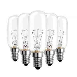 CLAR - Ampoule Hotte Aspirante, Ampoule Hotte Cuisine, Ampoules Incandescentes, Spot Hotte Aspirante, Ampoule Pour Hotte Aspirante, Ampoule E14 40W 19x75 (Pack 5) (CLAR ILUMINACIÓN, neuf)