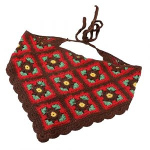 Watreketal Serre Tete,Foulard à cheveux en forme de fleur rurale pour femme, foulard au crochet, élégant, tricoté, bandana, bandeau, foulards (Xuanlang Trading, neuf)