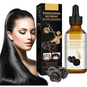 S&eacute;rum Anti-Cheveux Gris, Anti-Greying Hair Serums, S&eacute;rum Pour Cheveux Gris, Huile Capillaire R&eacute;paratrice, Serum Cheveux Boucl&eacute;s, Natural Hair Darkening Serum, Natural Ganoderma Hair Oil (9suYzi, neuf)