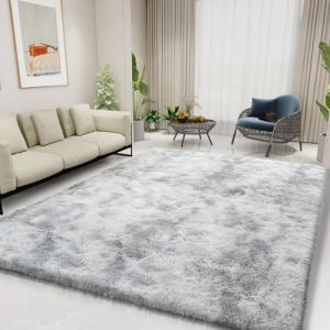 Bestash Grand Tapis Salon,Epais Tapis de Chambre Shaggy XXL Doux,Poil Long Antidérapant Décoration Moquette Chambre Descente de Lit Chambre Adulte/Gris/Ado/Fille Ado(Nouveau-Gris Clair,160 * 230cm) (BESTASH STORE, neuf)