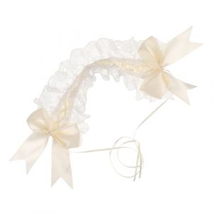 Beaupretty Bandeau Dentelle Lolita Coiffe Nœud Lolita Maid Bandeau Dentelle Maid Coiffe Décorative Robe Cheveux Fête Cosplay (kiLIHK, neuf)