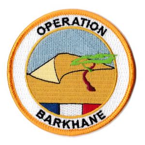 Patche Ecusson Opération Barkhane Militaire OPEX France Sahel Patch Armée (Naga.Hitam, neuf)