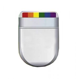 Bracelet arc-en-ciel LGBT avec badge, chapeaux, bandeau, jupe, accessoire de fête Gay Pride (pinceau éventail arc-en-ciel), Brosse éventail arc-en-ciel, taille unique (BONAINZA, neuf)