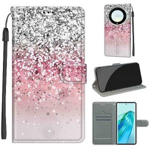 Coque pour Honor X9A 5G / X40 5G, Coque Honor Magic5 Lite,Etui Protection Housse Premium de Portefeuille en Cuir Fermeture Magn&eacute;tique Flip Case pour Honor X9A 5G / Honor X40 5G / Honor Magic5 Lite (DIKAS, neuf)