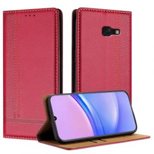 Mo-Beauty Coque pour Samsung Galaxy A520 / A5 2017, Etui pour Samsung A5 2017, Housse avec Fermeture Magn&eacute;tique Porte Cartes 360 Degr&eacute;s Antichoc Protection Stand Fonction - Rouge (Mo-Beauty EU Store, neuf)