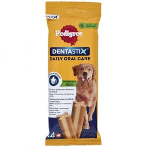 Pedigree Dentastix Snack pour l'hygi&egrave;ne buccale, Grand Chien + 25 kg, 4 b&acirc;tons - 154 g (gugx, neuf)
