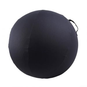 Housse de protection pour ballon de yoga pour FACULX - 65 cm - Avec poign&eacute;e de transport pliable en coton respirant - Rangement facile - Accessoire de fitness (gris) (HotglobalMall, neuf)