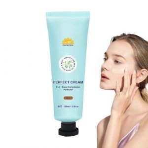 Cr&egrave;me Solaire Teint&eacute;e, SPF 30 100ml Cr&egrave;me Solaire Teint&eacute;e, Maquillage Visage Tenue Longue Dur&eacute;e pour Natation Sport en Ext&eacute;rieur (faniut, neuf)