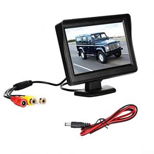 Kit de caméra de recul TFT LCD de 4,3", écran de tableau de bord, kit de caméra de recul pour voiture, camion, van, caravane étanche (AlnadaXXX, neuf)