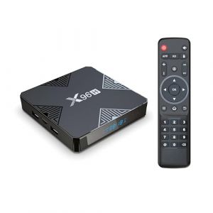 X96H Nouve Box TV Android 13.0, 4 Go de RAM 64 Go de ROM Allwinner H618 Quad-Core, Prise en Charge de la Double Connexion 2.4G/5G WiFi 6, BT 5.0, 100M Ethernet Ultral HD 4k 6k Boîtier TV (QIANYA LTD, neuf)