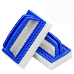 2PCS Brosse Éponge Ligne d'eau, Brosse Éponge pour Piscine, Brosse à Main de Piscine, Brosse Ligne d’Eau Piscine, Éponge Magique Piscine avec Poignée, pour Spa, Piscine, Nettoyage de Saleté (Guitao-EU, neuf)
