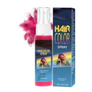Spray Cheveux Vert,Spray Temporaire pour Coloration Cheveux,sprays vert cheveux temporaire,Sprays Colorant Cheveux,Rapide et Séchage Rapide,Teinture à Usage Unique Lavable,pour Fête,Cosplay (Rose) (EnviableVB, neuf)