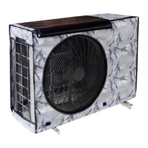 Housse Climatiseur Ext&eacute;rieur en PEVA, Protection Contre Le Vent, La Pluie et La Neige, Housse Hivernage Pompe &agrave; Chaleur(96x70x40cm/37x27x15in) (JSFYJZYZ, neuf)