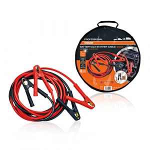 OSRAM Professional Starter Cable 1200A, C&acirc;bles de d&eacute;marrage pour Moteurs &agrave; Essence et Diesel, 12/24V, OSC500, C&acirc;ble de Pontage pour des Moteurs &le;9,5L, conducteurs multibrins en cuivre Pur, 5m (vg2013, neuf)