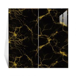 YFQHZDS 10 Panneaux Muraux en Marbre Imperméables Et Auto-Adhésifs, 60 X 30 Cm, Carrelage Mural Autocollant pour Crédence, Carrelage De Douche en PVC pour Salle De Bain Et Cuisine,Style26 (BYGYMX, neuf)