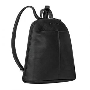 STILORD 'Olivia' Sac &agrave; dos Cuir Femme - Petit Sac &agrave; Dos &agrave; Main Vintage en Cuir V&eacute;ritable pour iPad 9,7 et Tablettes 10,1 pouces, Couleur:noir (STILORD Cuir, neuf)