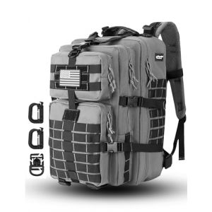 Hannibal Tactical Sac &agrave; dos tactique MOLLE Assault de 40 l, sac &agrave; dos de camping militaire, sac &agrave; dos de camping 3 jours (AKF Store EU, neuf)