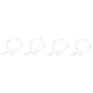 Beaupretty 4Pcs Cheveux Chaîne Chapeaux De Mariage Cheveux Vigne Tête Bijoux Pour Femmes Cheveux De Mariée Vigne Mariée Coiffes Pour Mariage Cheveux Vigne Pour Femmes Accessoires Perle (lorianca, neuf)