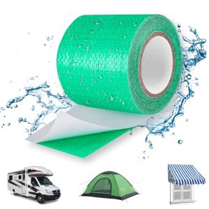 Lechin Ruban Adhésif/ 5,7cm x 5m Scotch etanche eau/Ruban Adhésif Etanche/Ruban etancheite pour Réparer Bache de Camion ou de Serre/Toile de Tente ou Tonnelle/PE/Vert (Lechin, neuf)